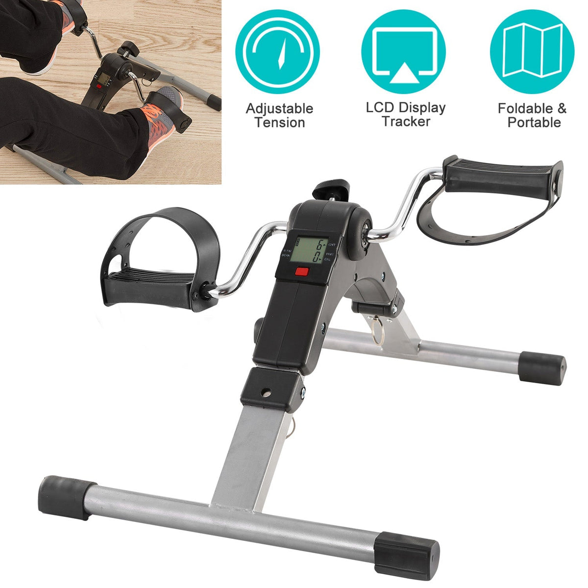 Foldable Mini Pedal Exerciser