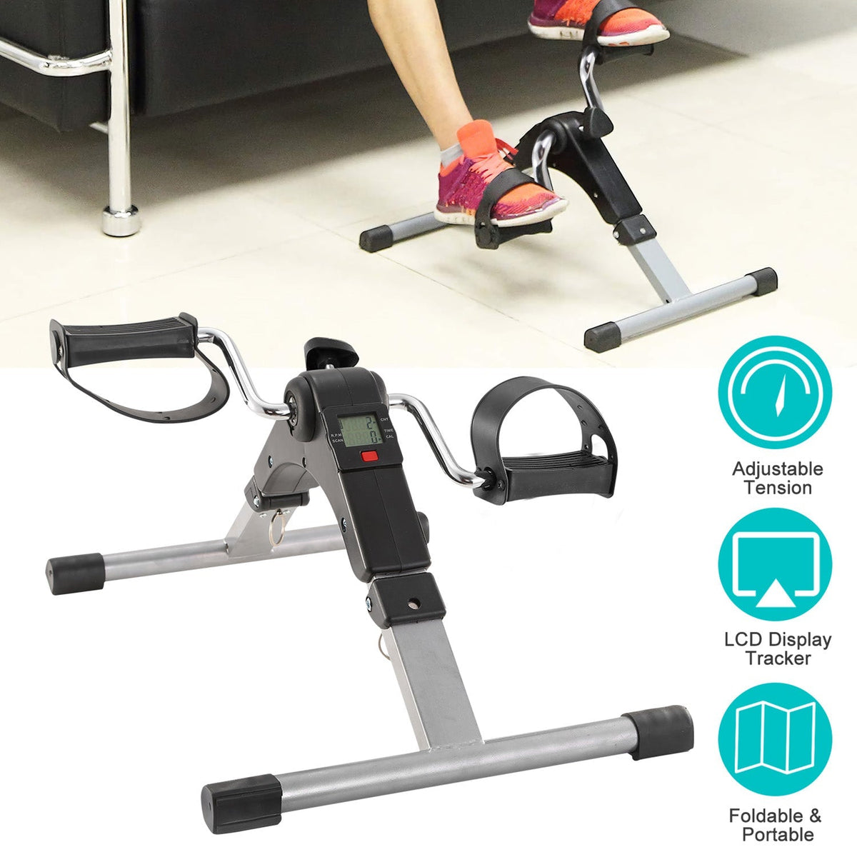 Foldable Mini Pedal Exerciser