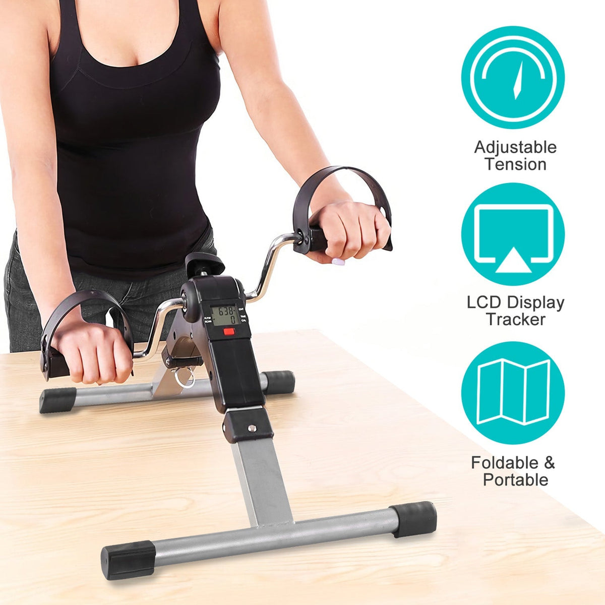 Foldable Mini Pedal Exerciser