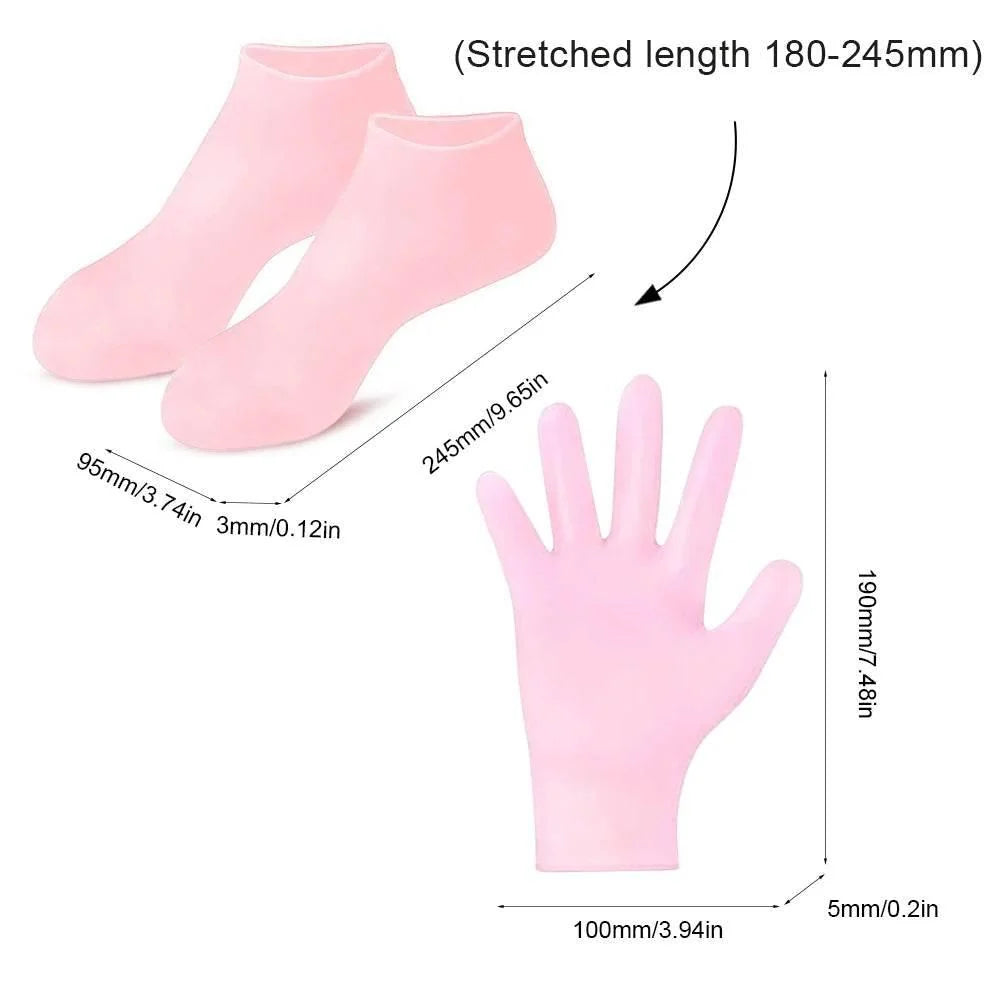 Silicone Socks Moisturizing Gel Socks Exfoliating and Preventing Dryness Spa Foot Care