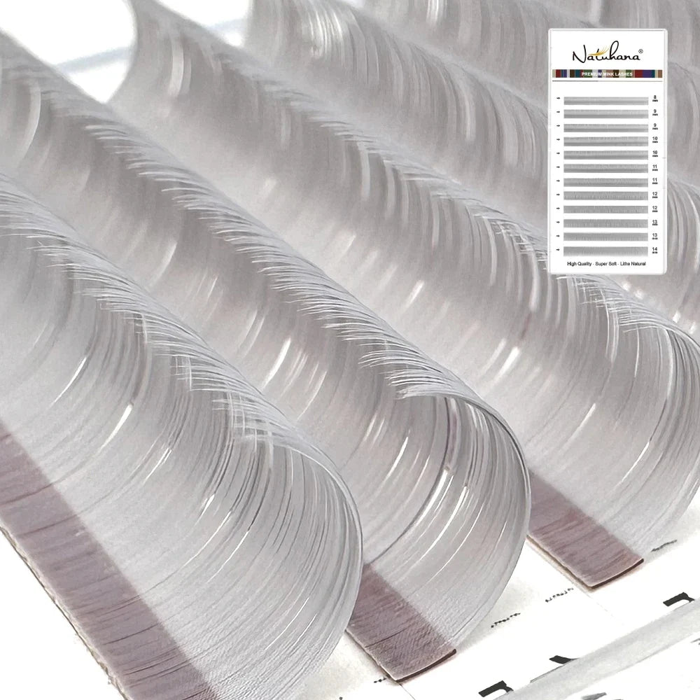 NATUHANA Caramel Colored Lashes | Individual Faux Mink Eyelashes