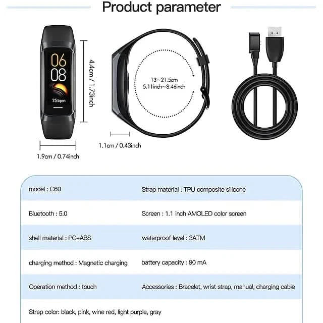 C60 Smart Bluetooth Watch