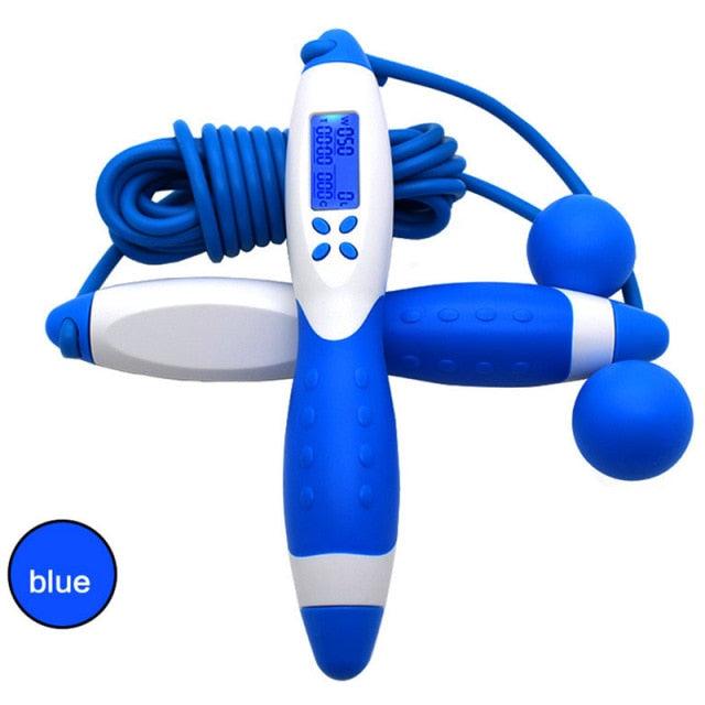 Jump Ropes With Electronic Counting Skip Rope Outdoor Lose Weight Fitness Equipment Cordless Rope Digital Weight Calories Time Setting Skipping Rope Indoor And Outdoor Exercise Adjustable Ropeless Skipping Rope Workout For Men